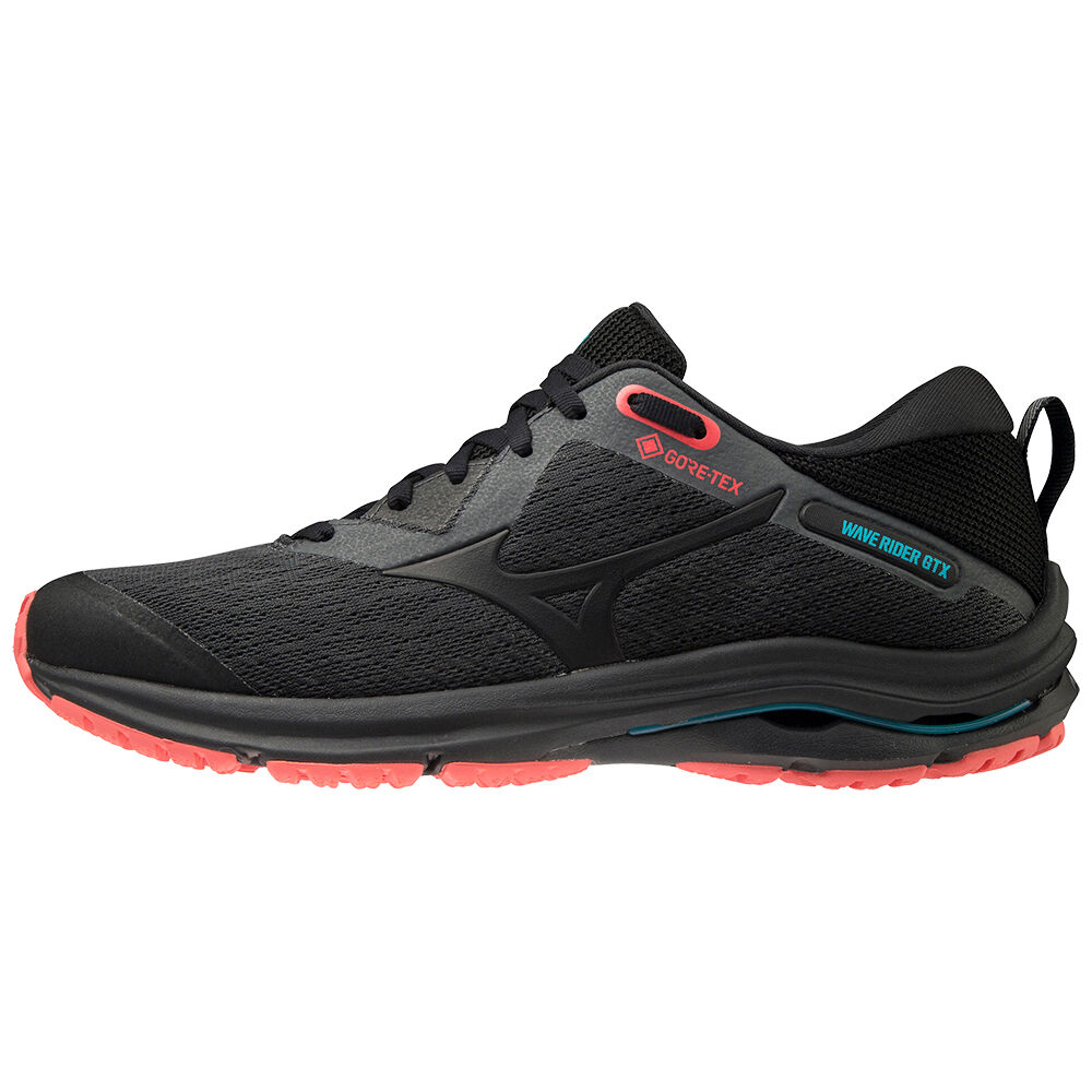 Damske Trail Bežecká Obuv Mizuno Wave Rider GTX 2 Tmavo Siva/Čierne Vypredaj HGEU67451